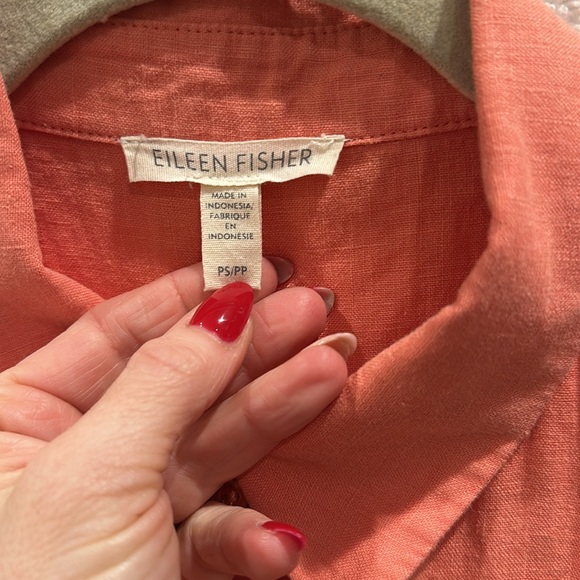 Eileen Fisher Organic Linen Sleeveless Dress Petite Small - Picture 8 of 10